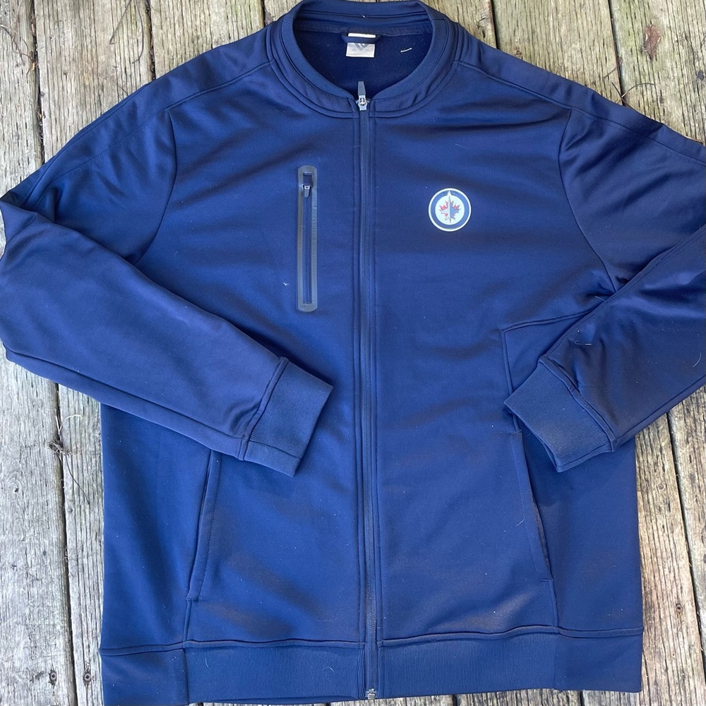 Winnipeg Jets hockey Blue Full-Zip Jacket